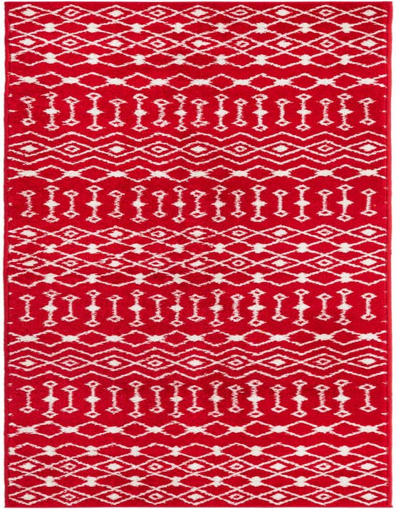 Detail image of 2' 7 x 10' Moroccan Trellis Runner Rug