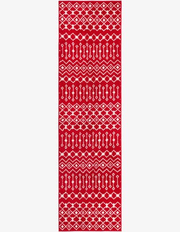 2' 7 x 10' Moroccan Trellis Runner Rug