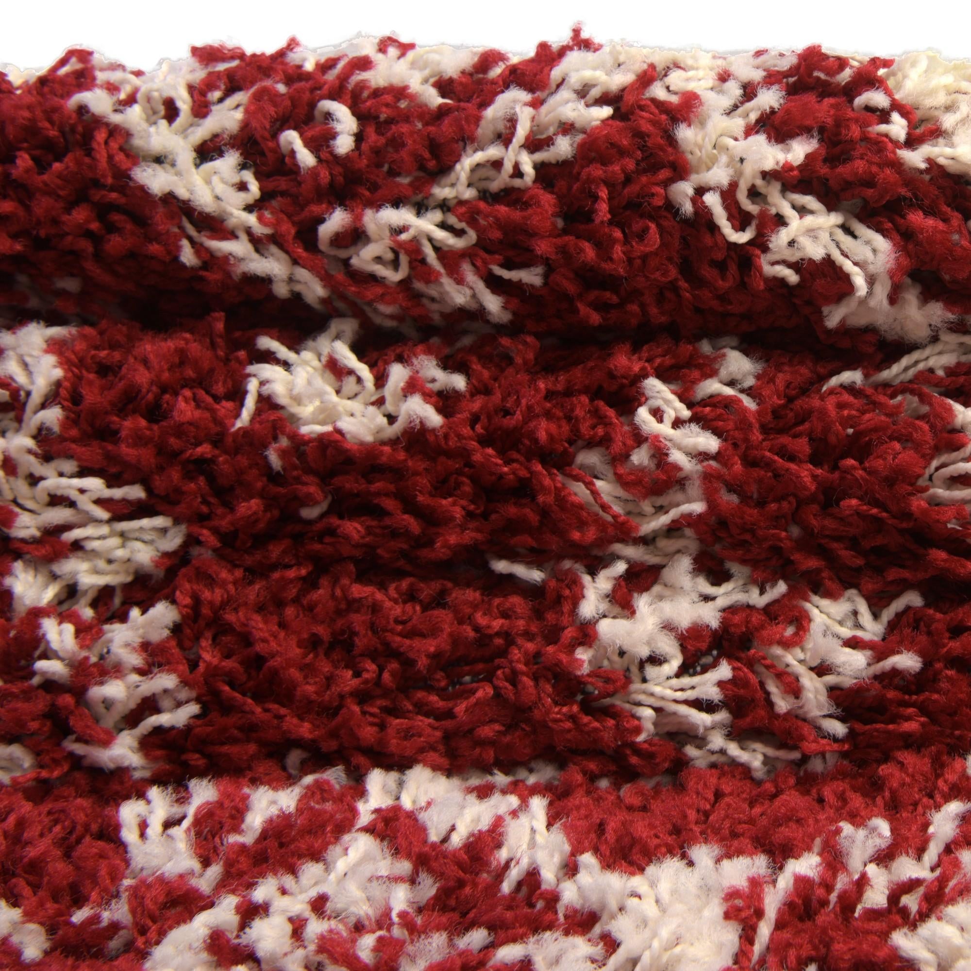 2' 7 x 12' Moroccan Trellis Shag Runner Rug