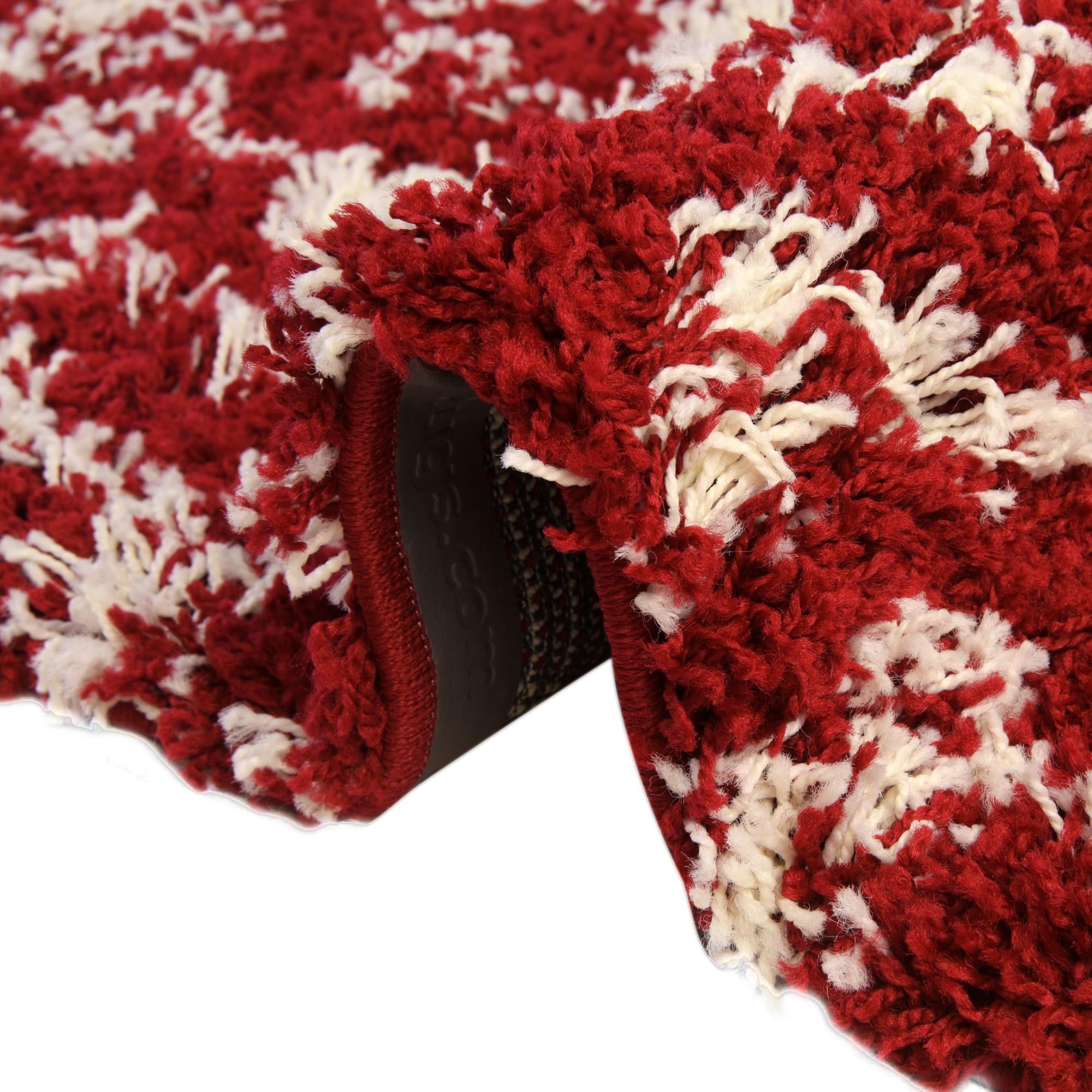 2' 7 x 12' Moroccan Trellis Shag Runner Rug