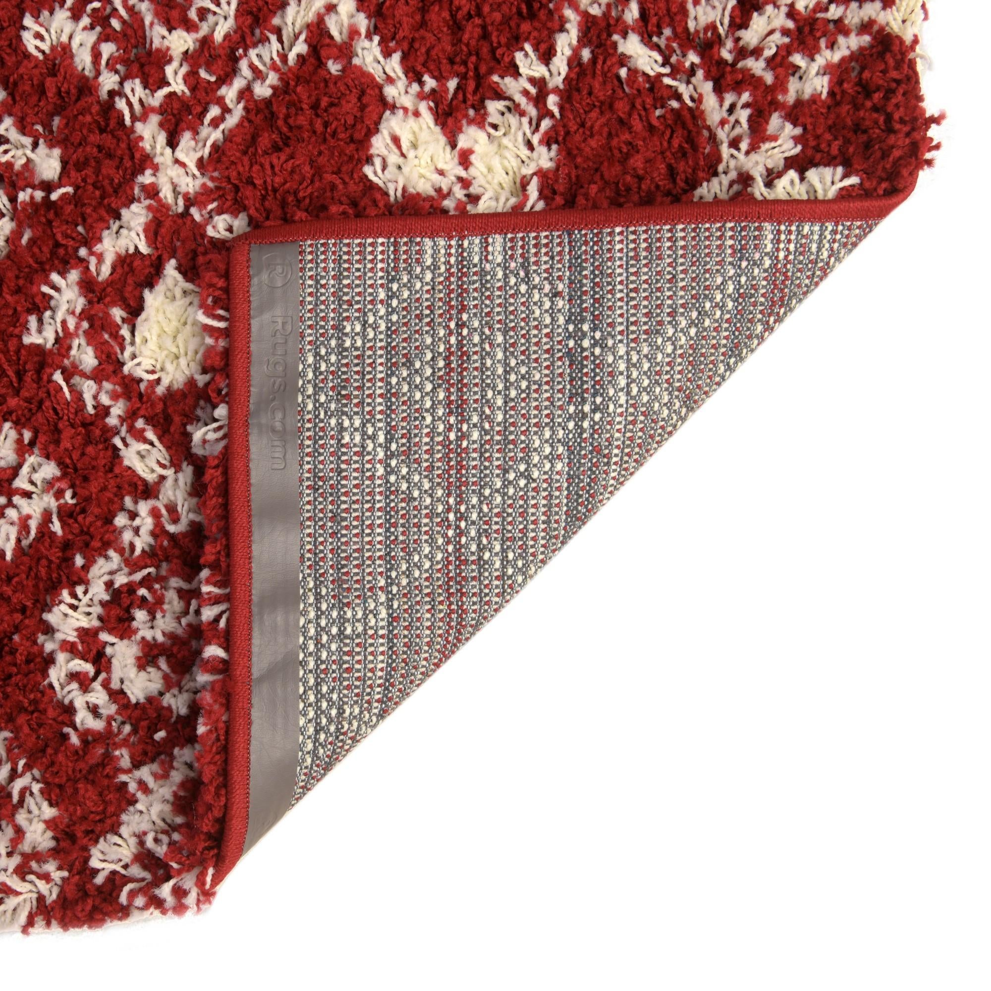 2' 7 x 12' Moroccan Trellis Shag Runner Rug