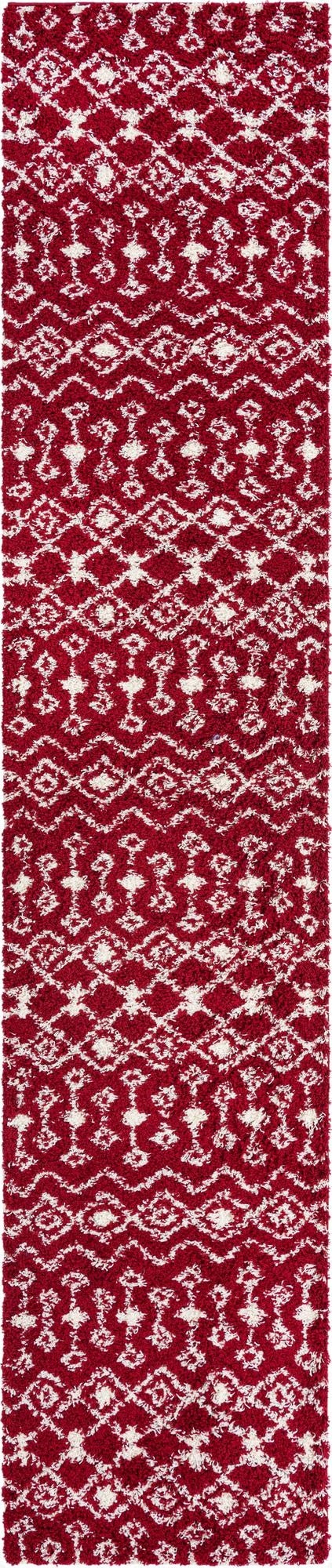 3' 3 x 16' 5 Moroccan Trellis Shag Runner Rug
