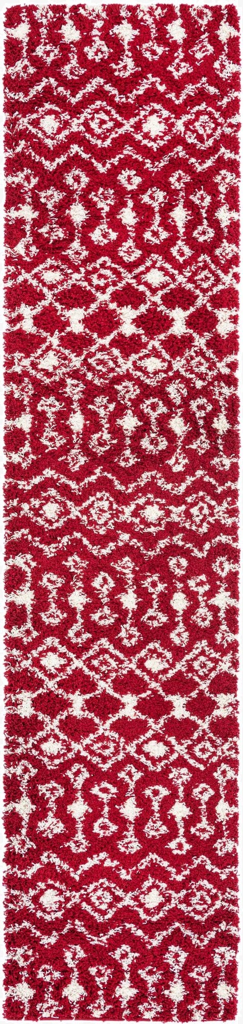 Primary image 2' 7 x 12' Moroccan Trellis Shag Runner Rug