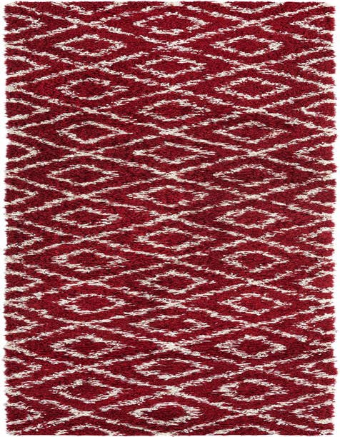 Detail image of 2' 7 x 12' Trellis Shag Runner Rug
