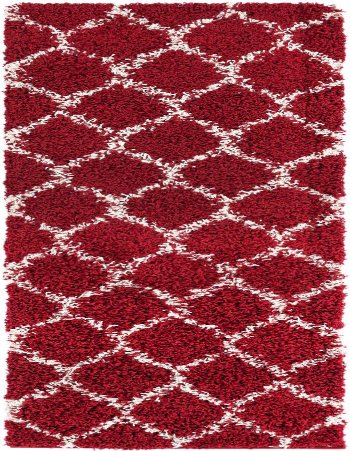Detail image of 2' x 6' Trellis Shag Runner Rug