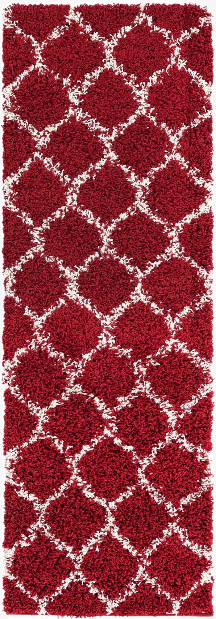 2' x 6' Trellis Shag Runner Rug