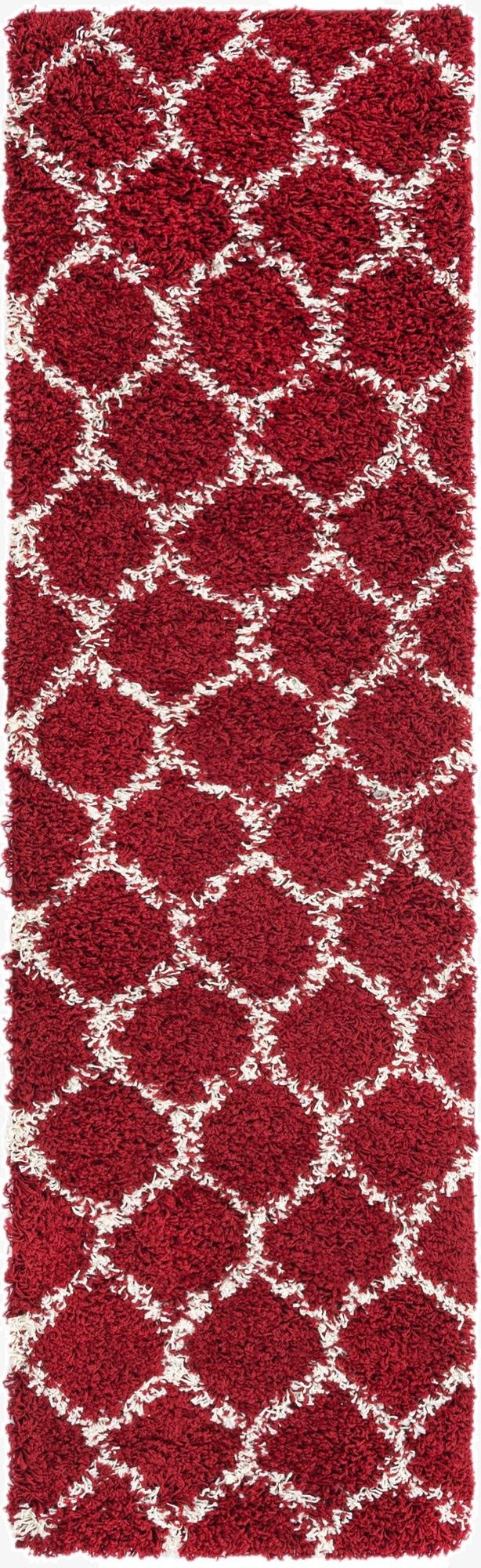 2' x 7' Trellis Shag Runner Rug