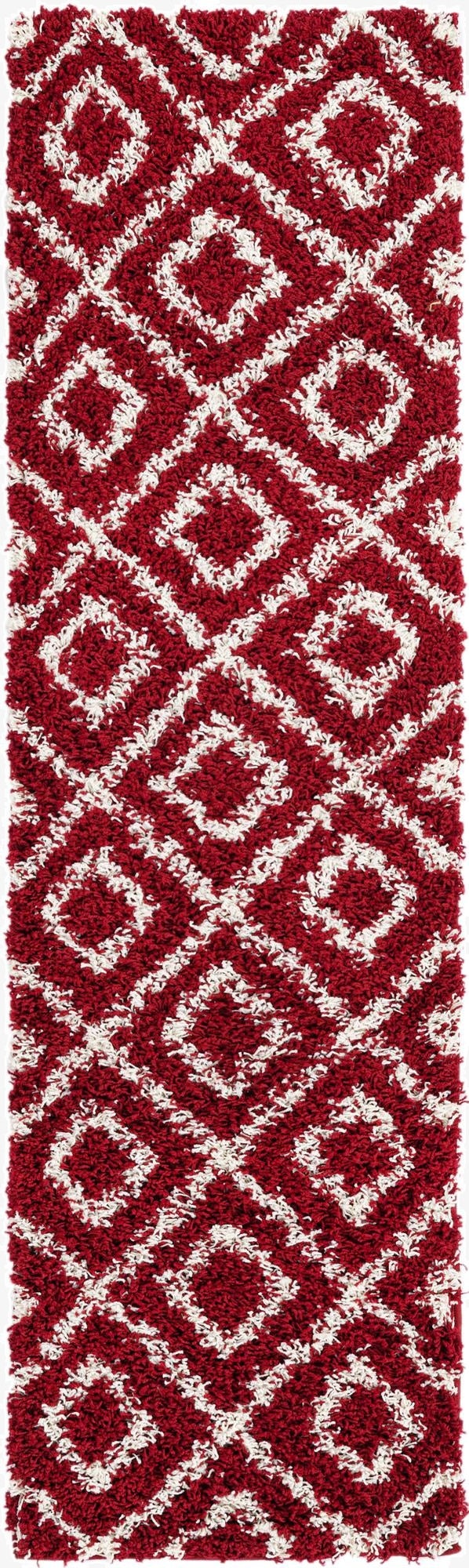 2' x 7' Trellis Shag Runner Rug