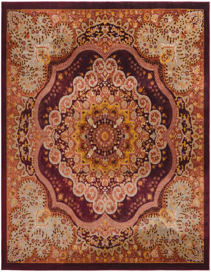 Detail image of 7' 10 x 7' 10 Kamala Washable Square Rug