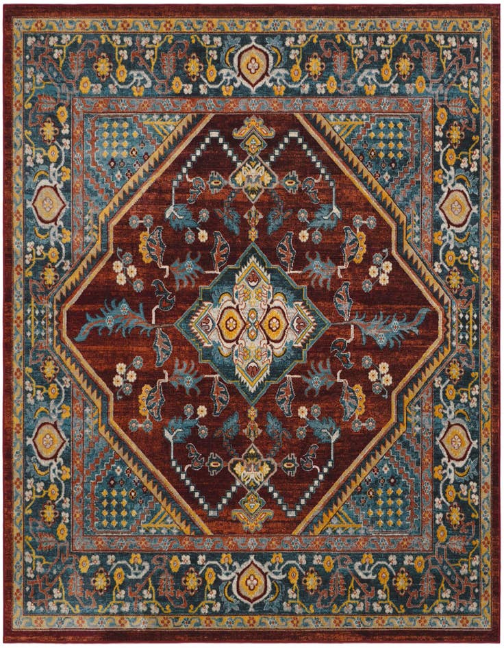 Detail image of 7' 10 x 7' 10 Kamala Washable Square Rug