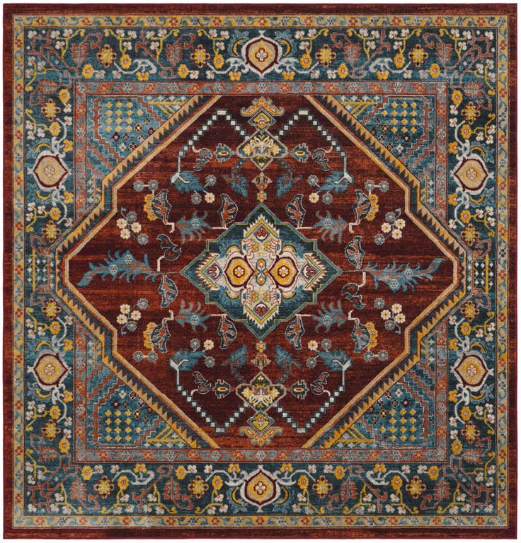 Detail image of 7' 10 x 7' 10 Kamala Washable Square Rug