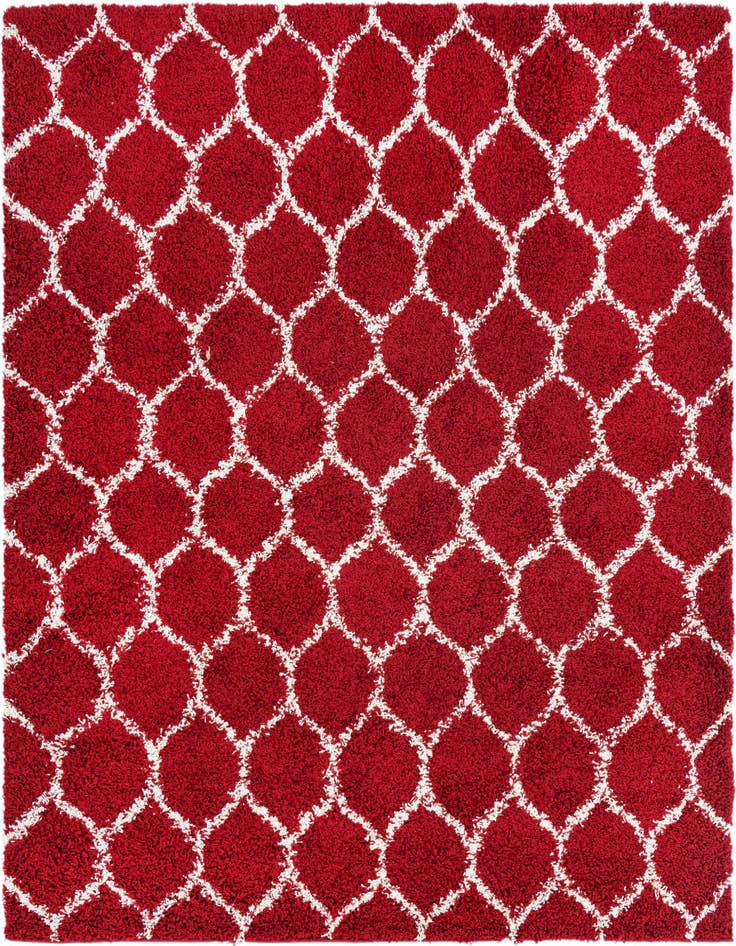 Detail image of 7' 10 x 7' 10 Lattice Shag Square Rug