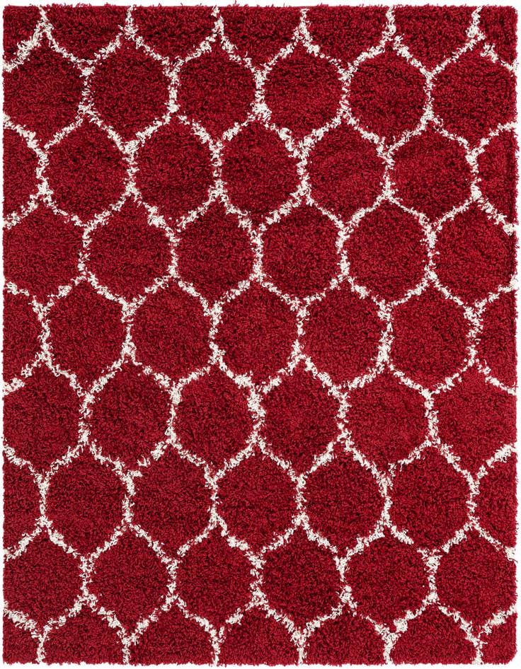 Detail image of 6' x 6' Lattice Shag Square Rug
