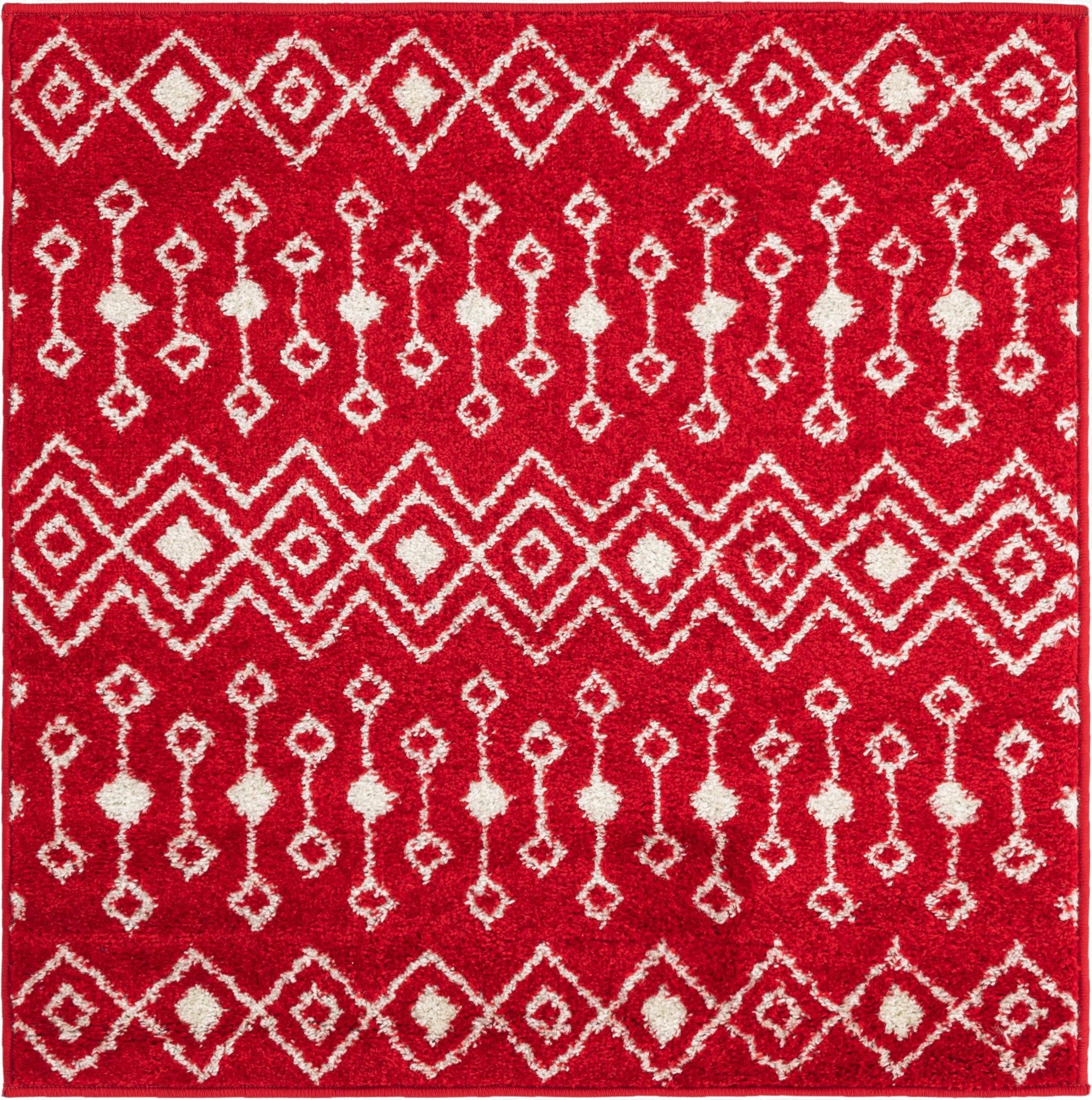 Primary image 3' 3 x 3' 3 Moroccan Trellis Square Rug