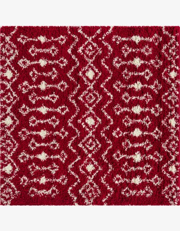 5' 3 x 5' 3 Moroccan Trellis Shag Square Rug