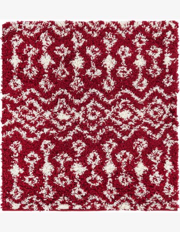 3' x 3' Moroccan Trellis Shag Square Rug