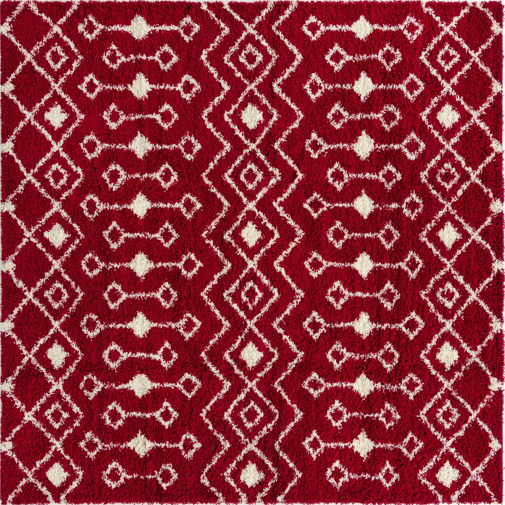 Primary image 305cm x 305cm Moroccan Trellis Shag Square Rug