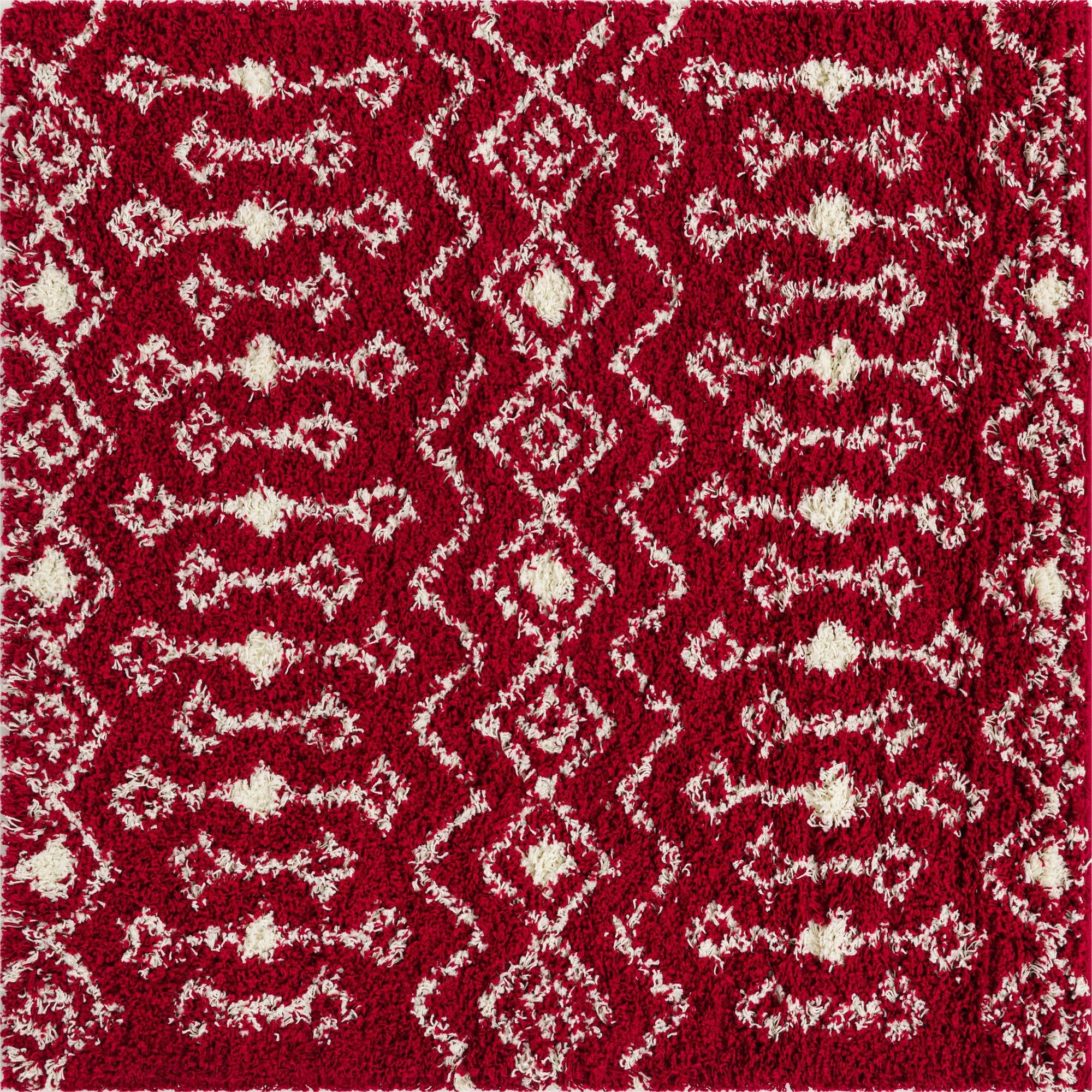 5' 3 x 5' 3 Moroccan Trellis Shag Square Rug