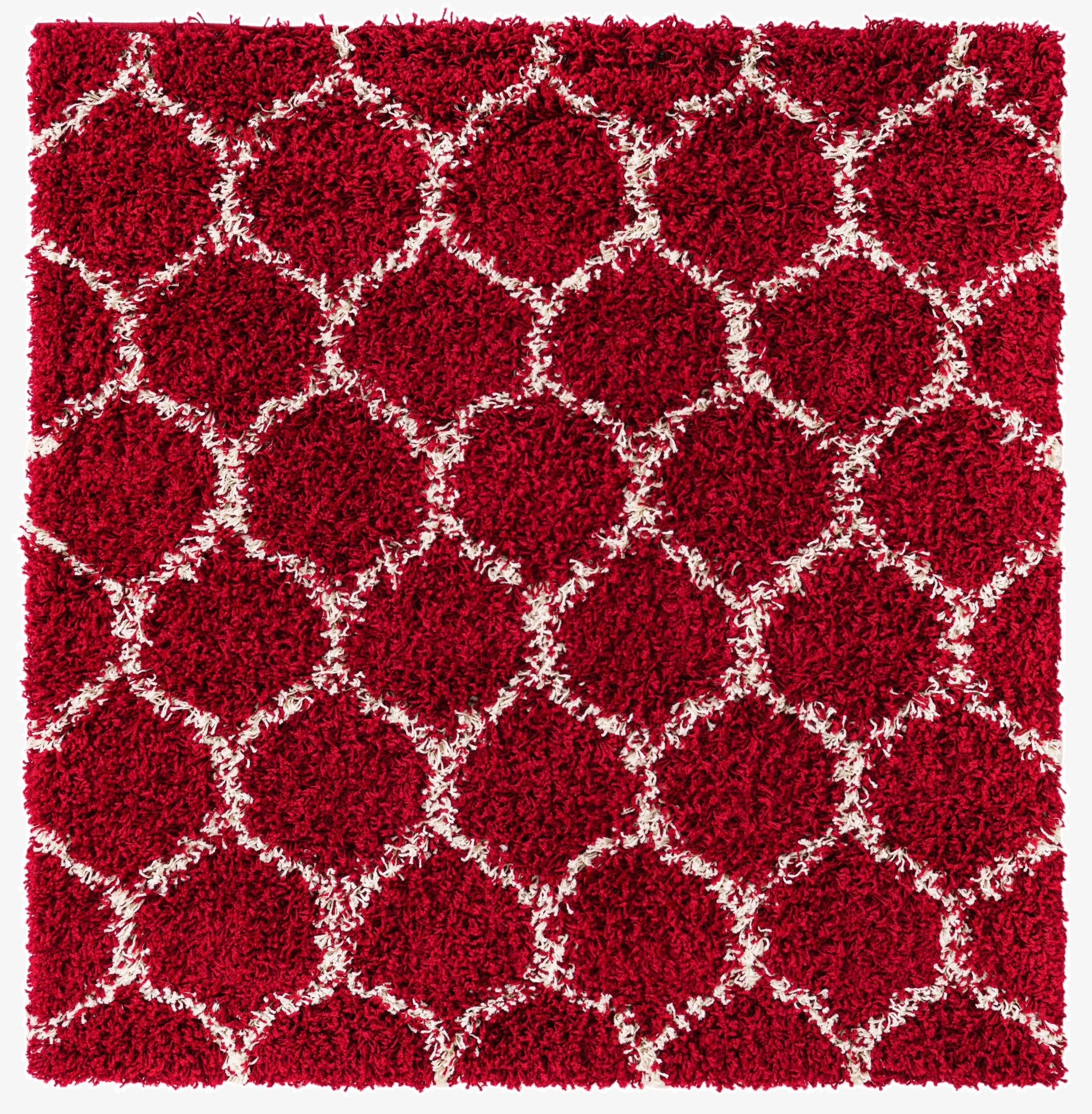 Primary image 4' x 4' Trellis Shag Square Rug