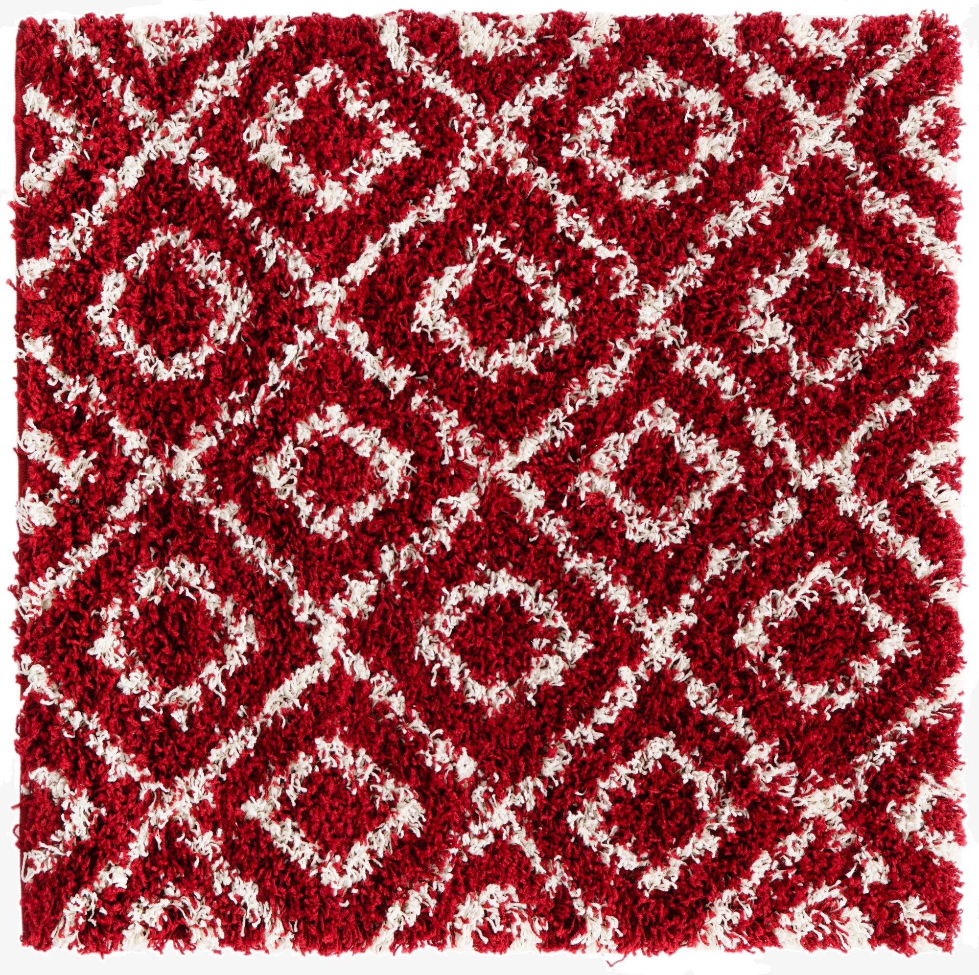 3' 3 x 3' 3 Trellis Shag Square Rug