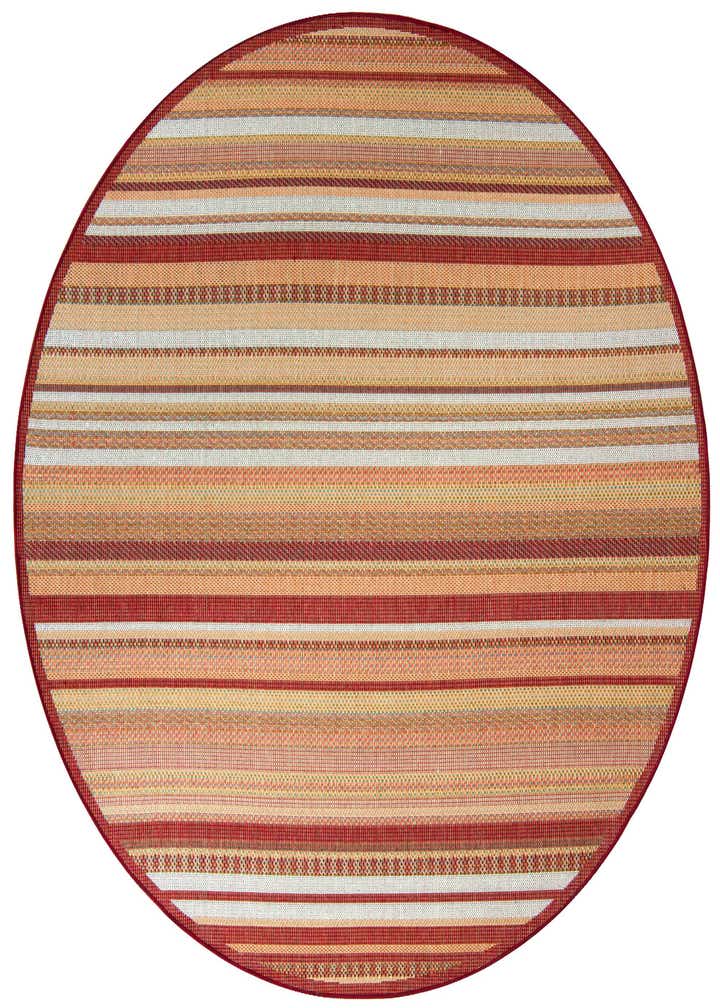 7' 10 x 7' 10 Easy-Clean Baja Indoor / Outdoor Round Rug