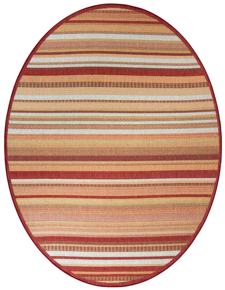 Detail image of 7' 10 x 7' 10 Easy-Clean Baja Indoor / Outdoor Round Rug