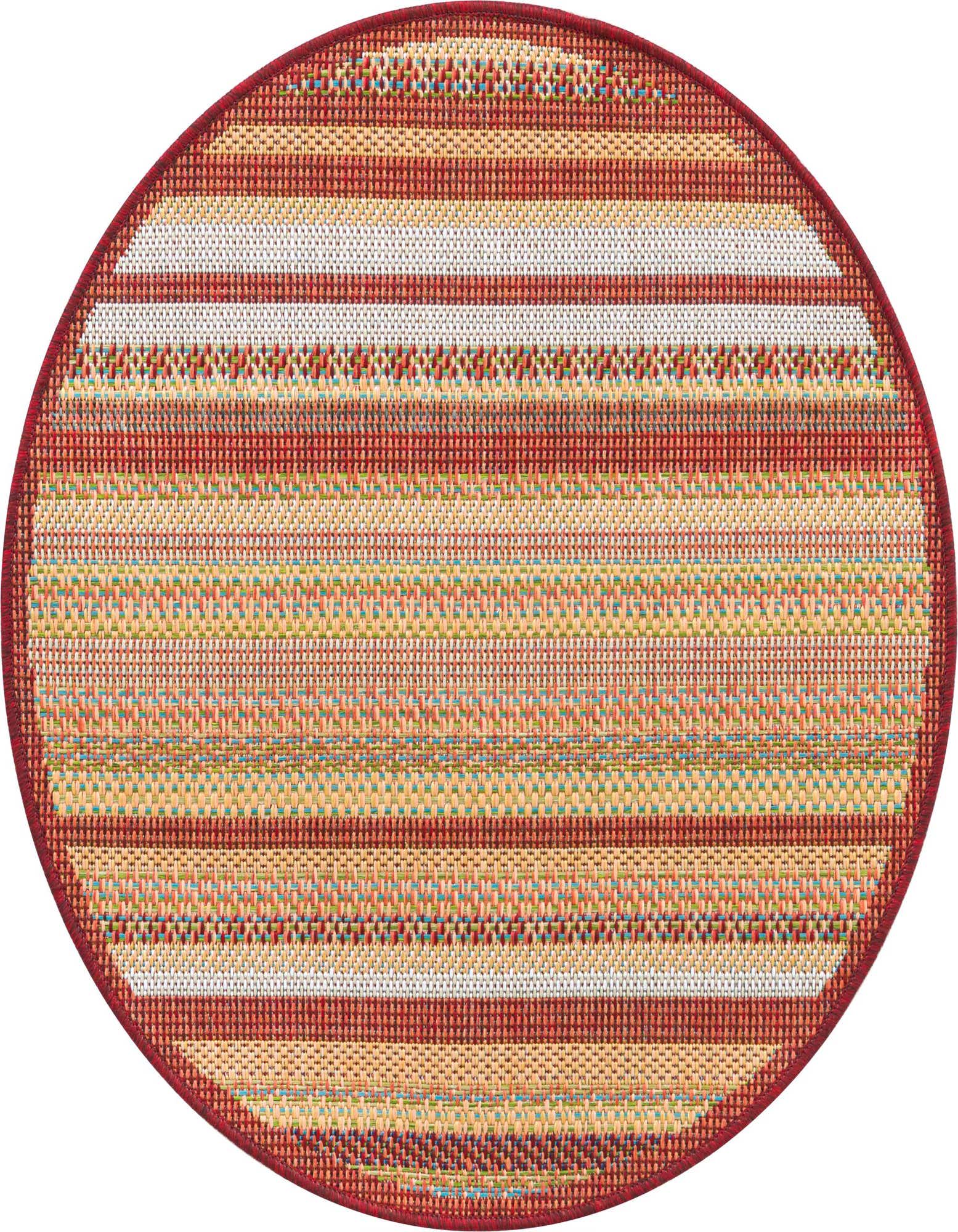 3' 3 x 3' 3 Easy-Clean Baja Indoor / Outdoor Round Rug