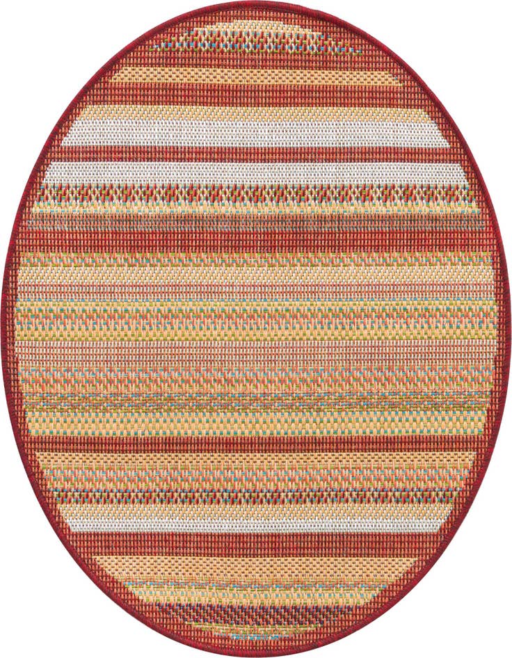 Detail image of 3' 3 x 3' 3 Easy-Clean Baja Indoor / Outdoor Round Rug