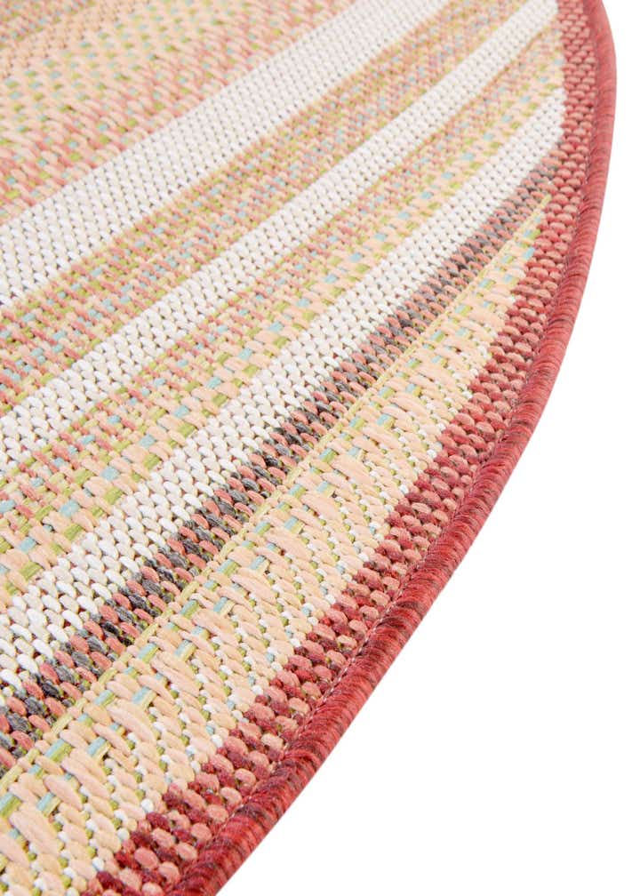 3' 3 x 3' 3 Easy-Clean Baja Indoor / Outdoor Round Rug
