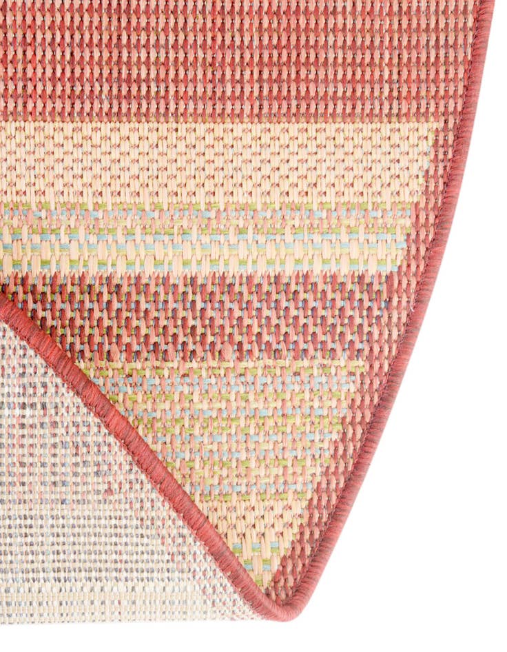 Detail image of 3' 3 x 3' 3 Easy-Clean Baja Indoor / Outdoor Round Rug