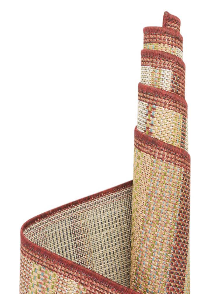 3' 3 x 3' 3 Easy-Clean Baja Indoor / Outdoor Round Rug