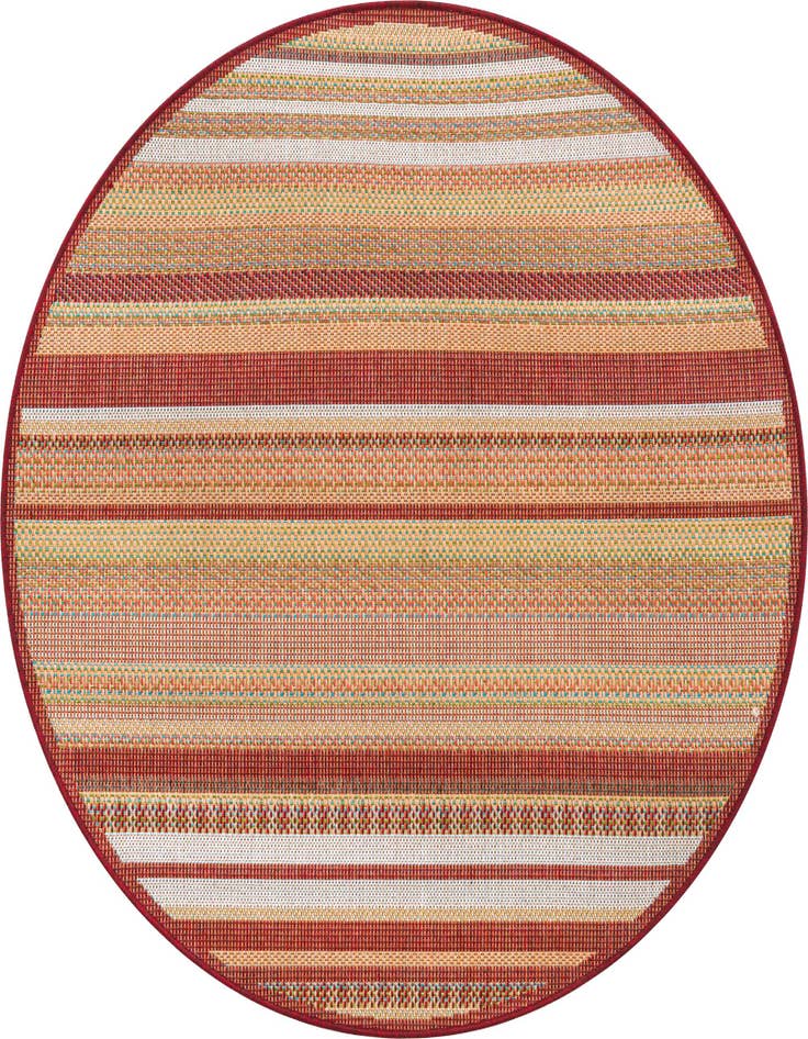 Detail image of 5' 3 x 5' 3 Easy-Clean Baja Indoor / Outdoor Round Rug