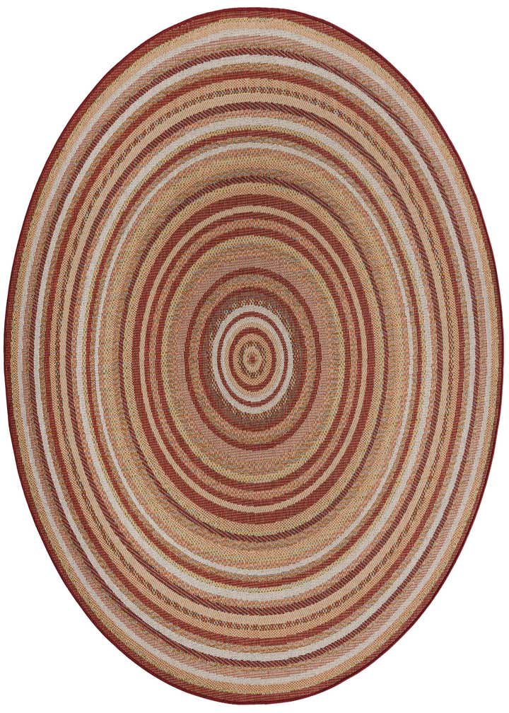 7' 10 x 7' 10 Easy-Clean Baja Indoor / Outdoor Round Rug