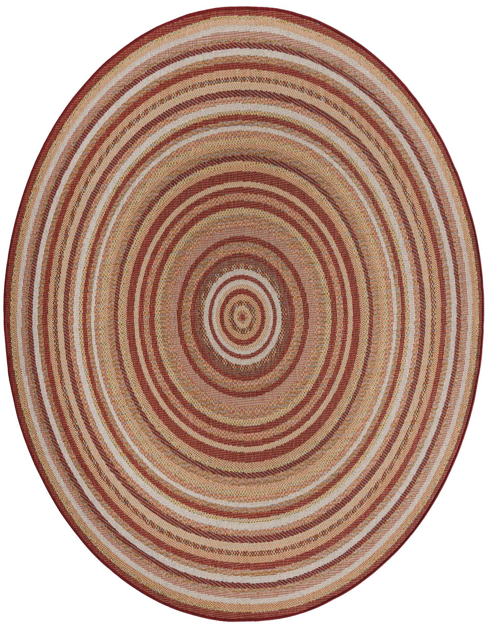 7' 10 x 7' 10 Easy-Clean Baja Indoor / Outdoor Round Rug
