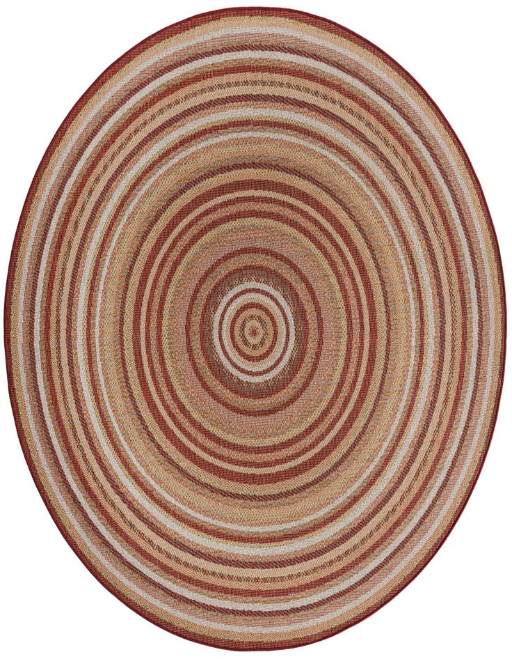 Detail image of 7' 10 x 7' 10 Easy-Clean Baja Indoor / Outdoor Round Rug