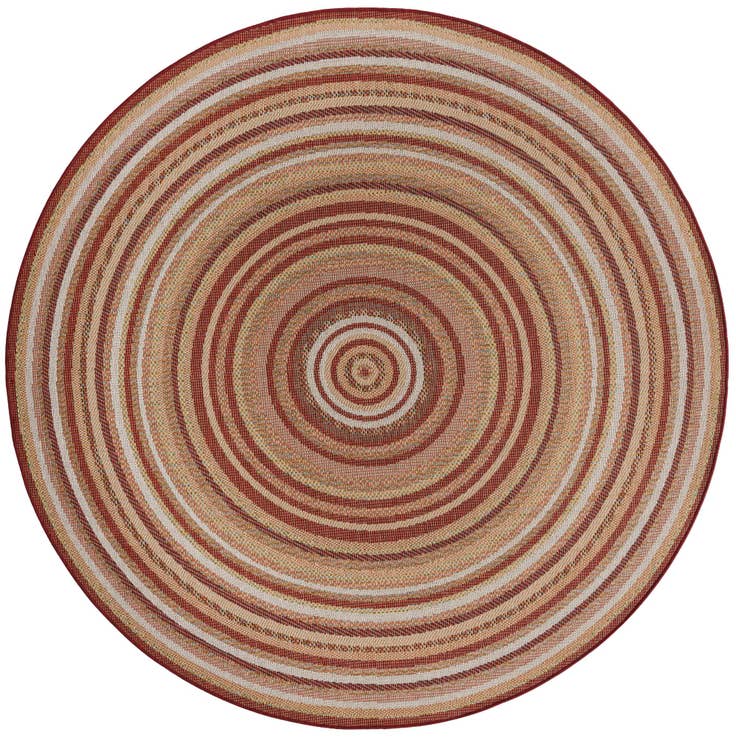 Detail image of 7' 10 x 7' 10 Easy-Clean Baja Indoor / Outdoor Round Rug