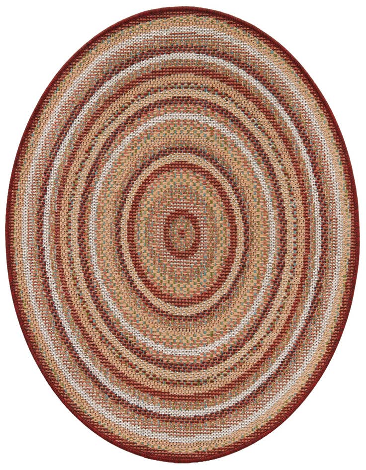 Detail image of 3' 3 x 3' 3 Easy-Clean Baja Indoor / Outdoor Round Rug