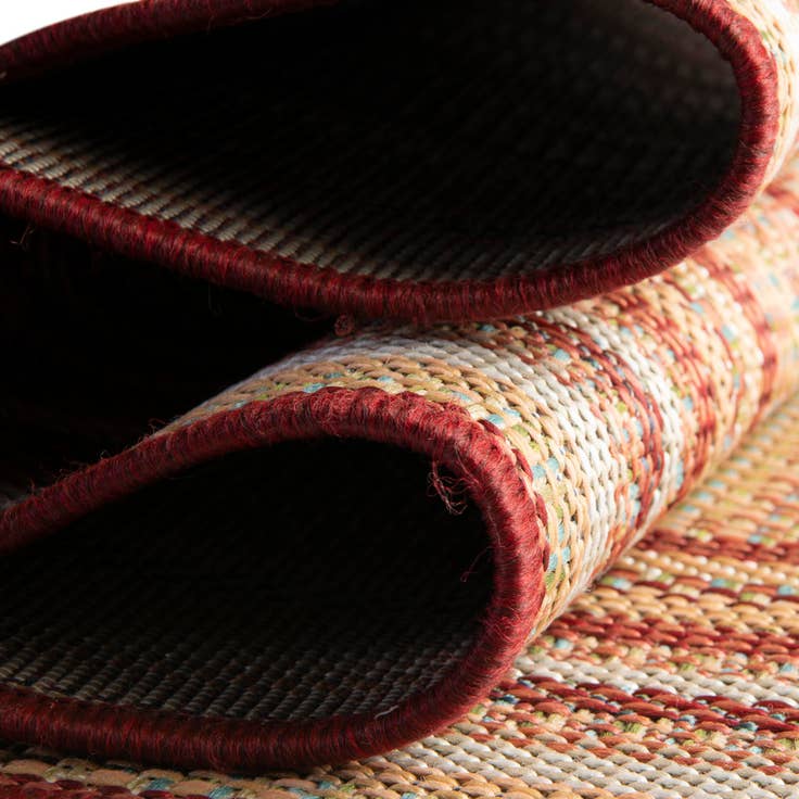 Detail image of 7' 10 x 7' 10 Easy-Clean Baja Indoor / Outdoor Round Rug