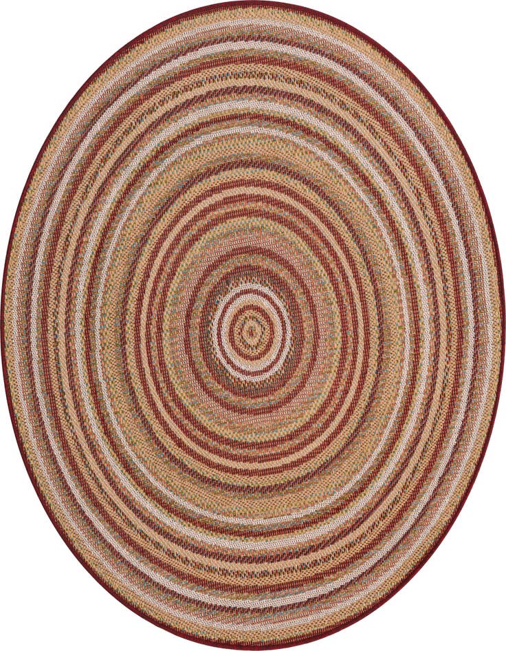 Detail image of 5' 3 x 5' 3 Easy-Clean Baja Indoor / Outdoor Round Rug