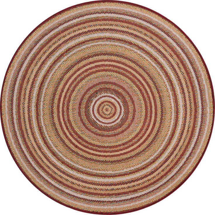 Detail image of 5' 3 x 5' 3 Easy-Clean Baja Indoor / Outdoor Round Rug