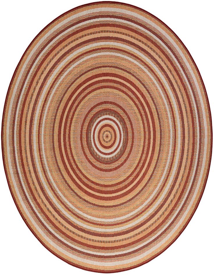 Detail image of 10' x 10' Easy-Clean Baja Indoor / Outdoor Round Rug