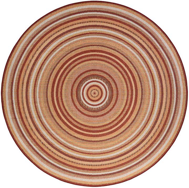 10' x 10' Easy-Clean Baja Indoor / Outdoor Round Rug