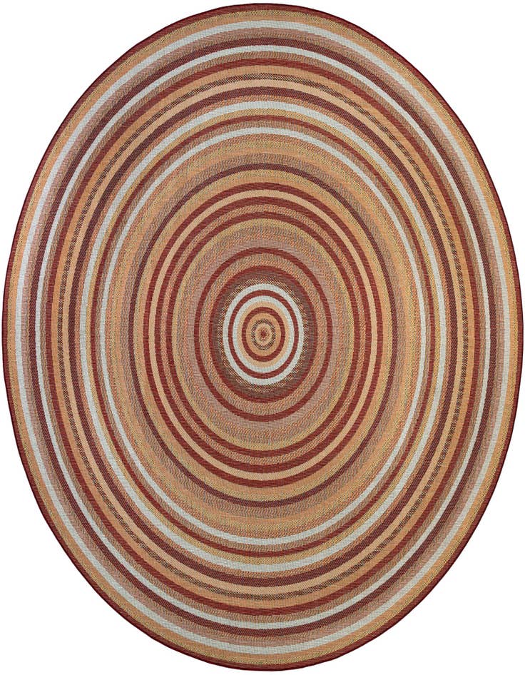 Detail image of 12' x 12' Easy-Clean Baja Indoor / Outdoor Round Rug