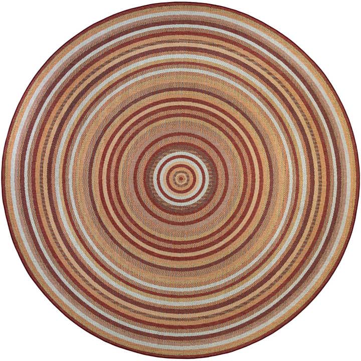 12' x 12' Easy-Clean Baja Indoor / Outdoor Round Rug