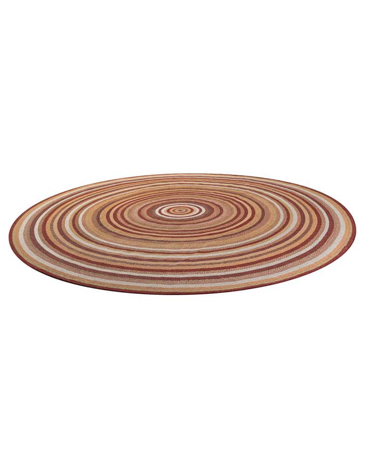 12' x 12' Easy-Clean Baja Indoor / Outdoor Round Rug