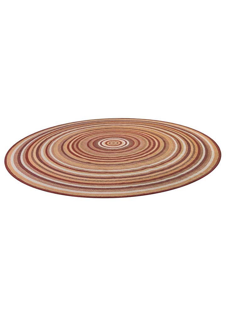 12' x 12' Easy-Clean Baja Indoor / Outdoor Round Rug