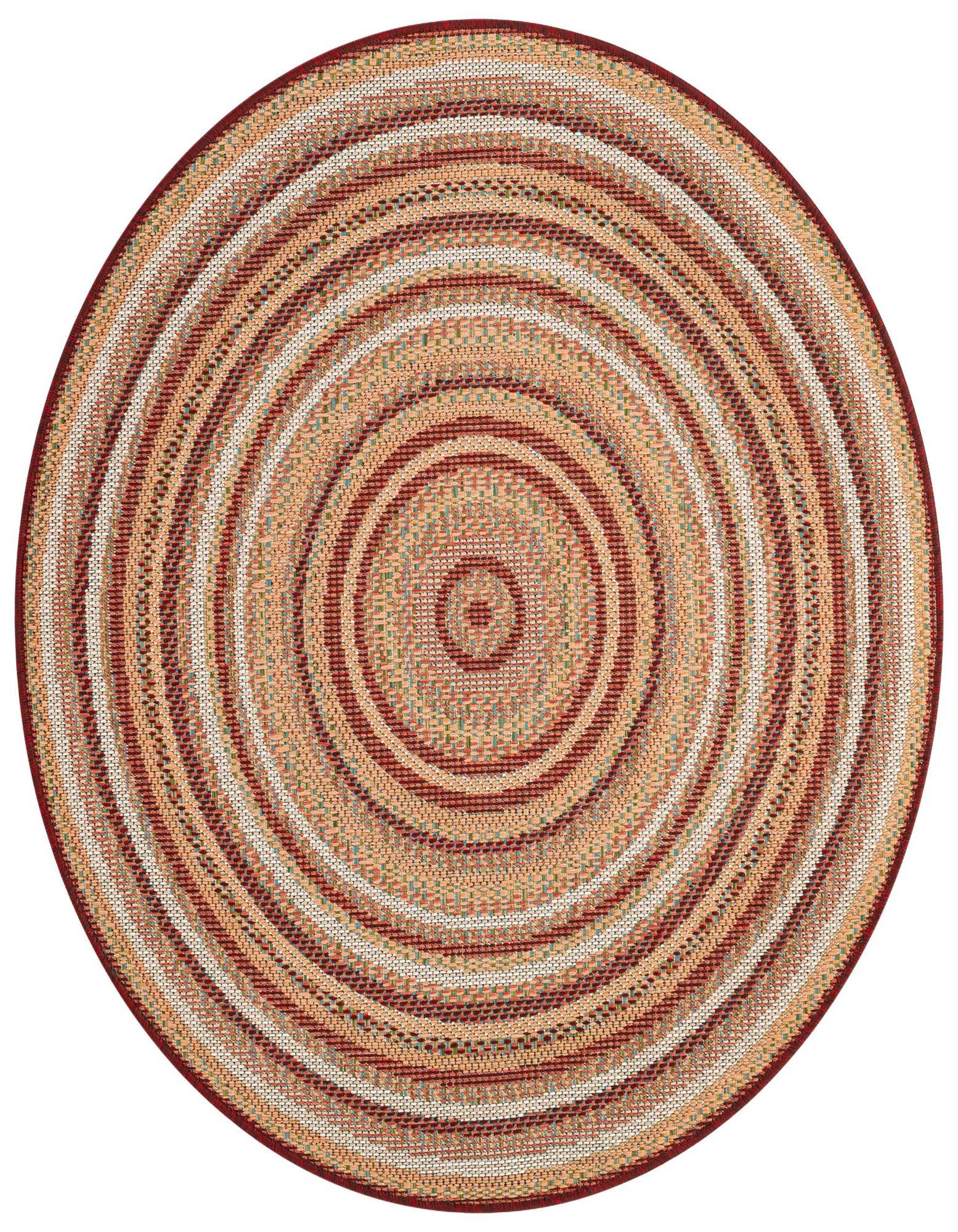 4' x 4' Easy-Clean Baja Indoor / Outdoor Round Rug