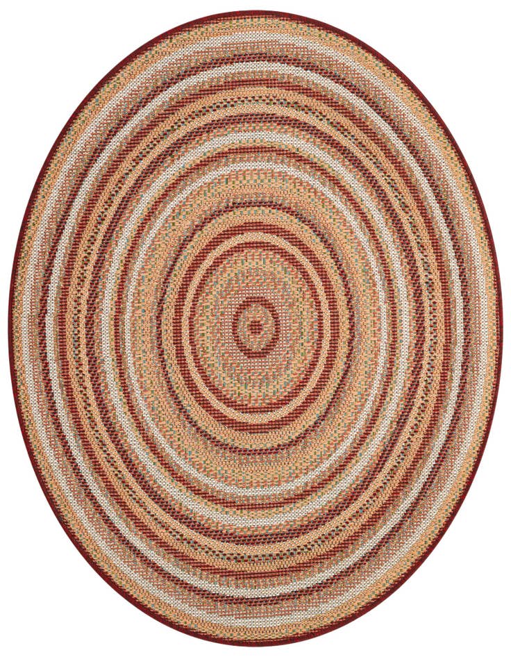 Detail image of 4' x 4' Easy-Clean Baja Indoor / Outdoor Round Rug
