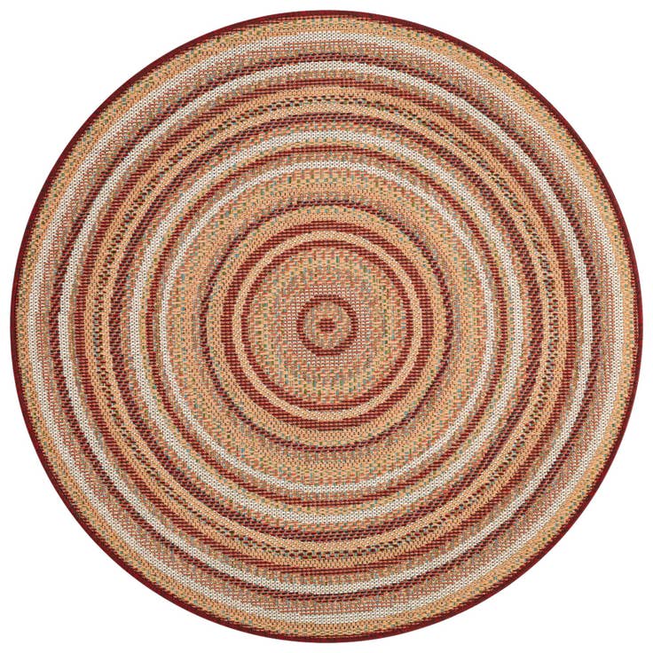 Detail image of 4' x 4' Easy-Clean Baja Indoor / Outdoor Round Rug