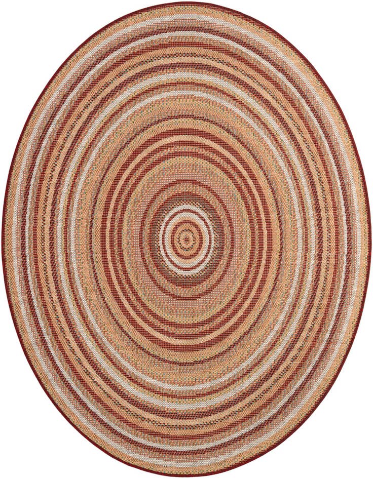 Detail image of 6' x 6' Easy-Clean Baja Indoor / Outdoor Round Rug